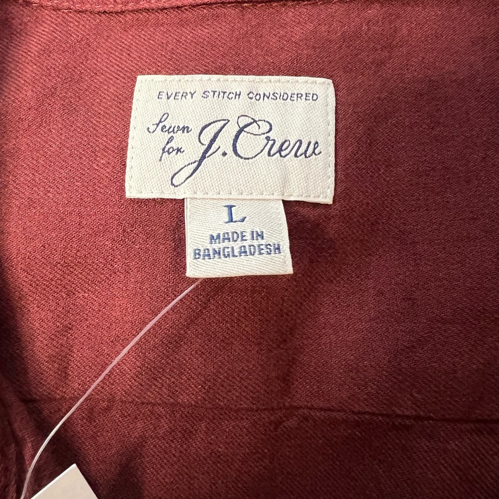 Cotton/ Wool long sleeve camp collar shirt from JCrew! - Picture 5 of 5